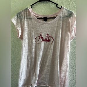 Terry Precision Apparel pink shirt, Size L